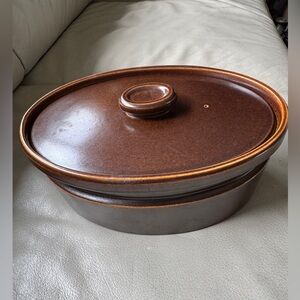 Wedgwood Sterling Oval Lidded Casserole.